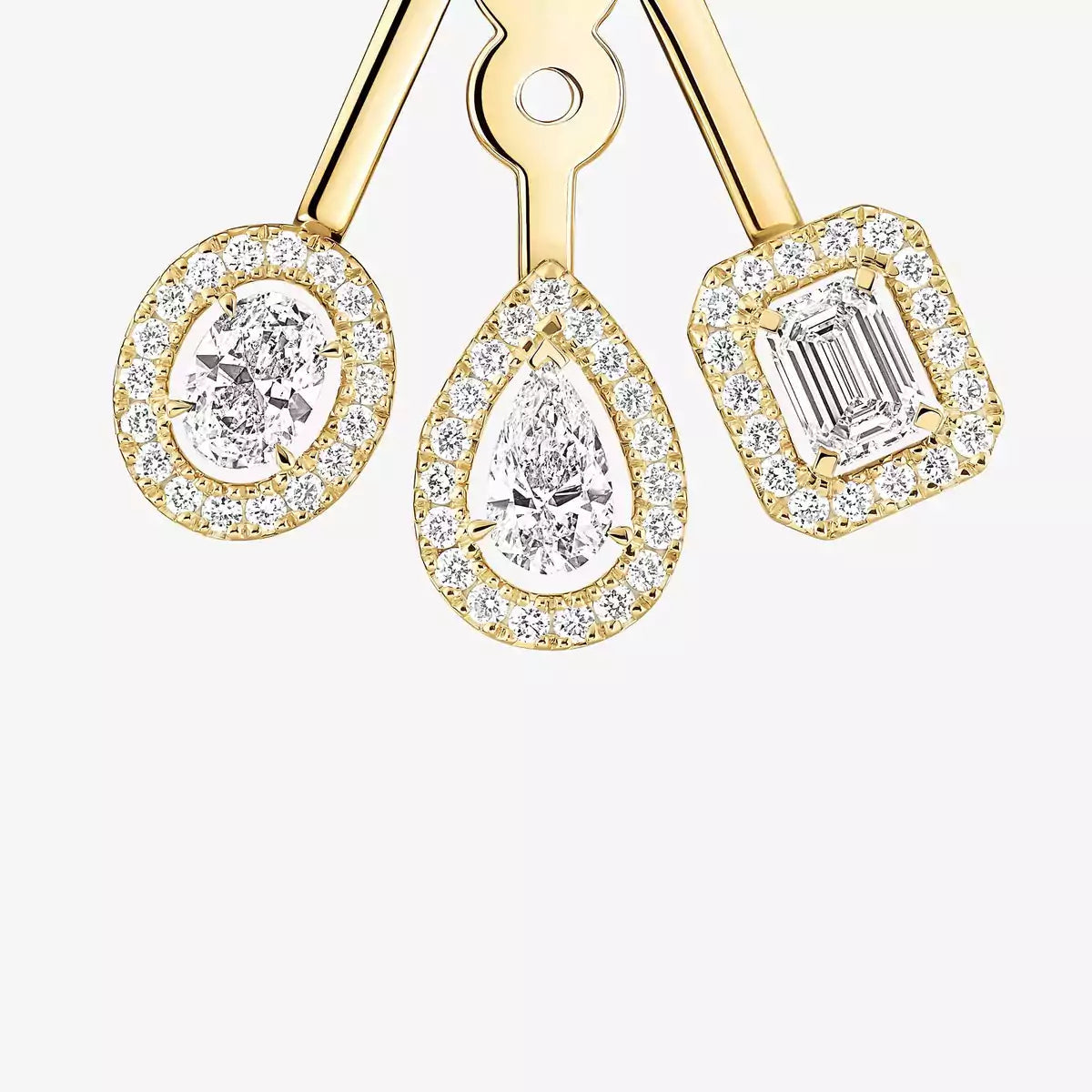[Royal&Vicky] My Twin Trio  Diamond Earrings
