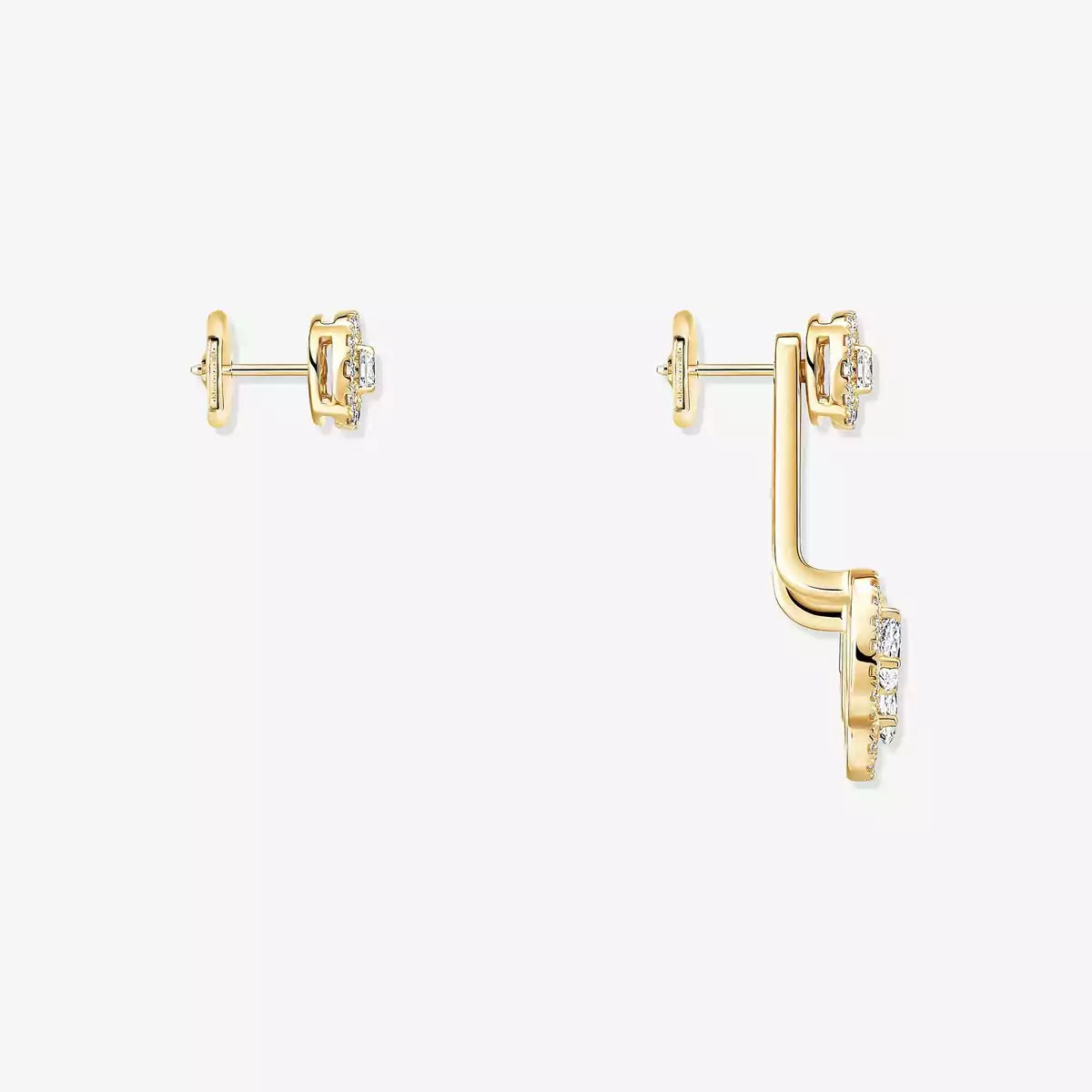 [Vicky] My Twin Trio  Diamond Earrings