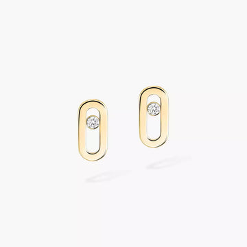 [Royal&Vicky]Move Uno Diamond Stud Earrings