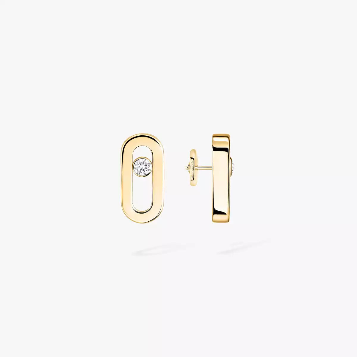 [Royal&Vicky]Move Uno Diamond Stud Earrings