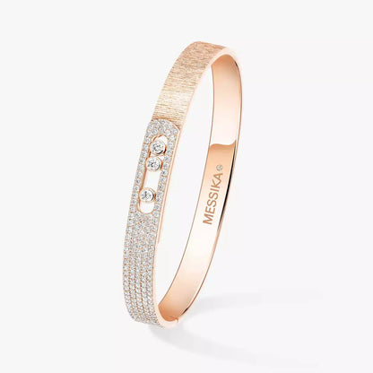 [Vicky]Move Noa Ciselé half pavé bangle