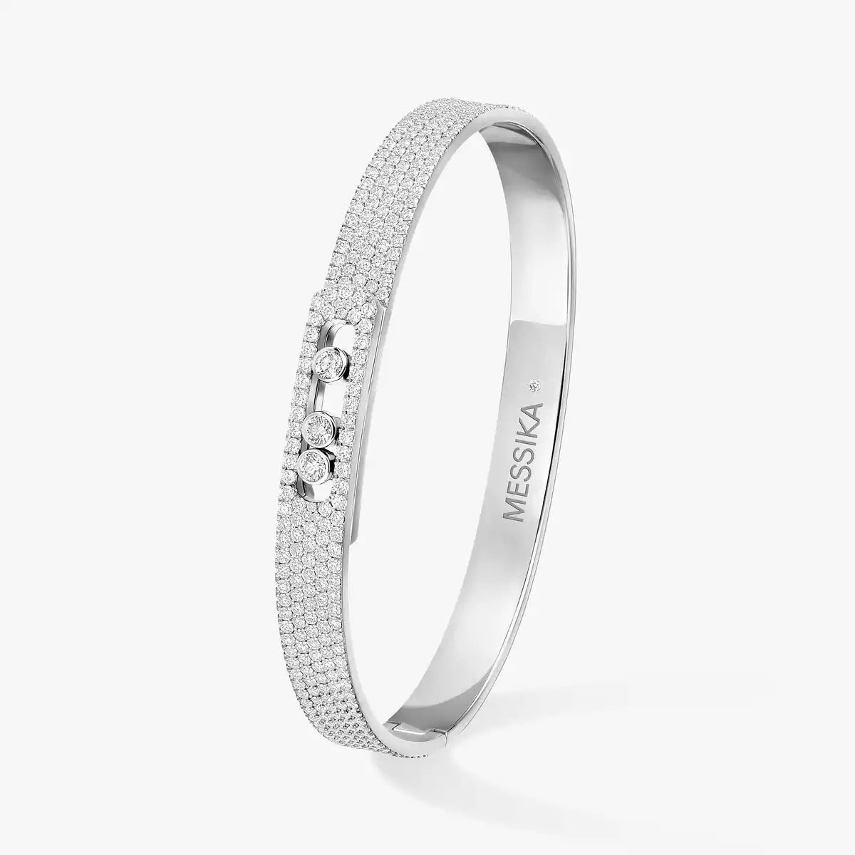 [Vicky]Move Noa Full Pavé Diamond Bangle Bracelet