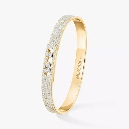 [Vicky]Move Noa Full Pavé Diamond Bangle Bracelet