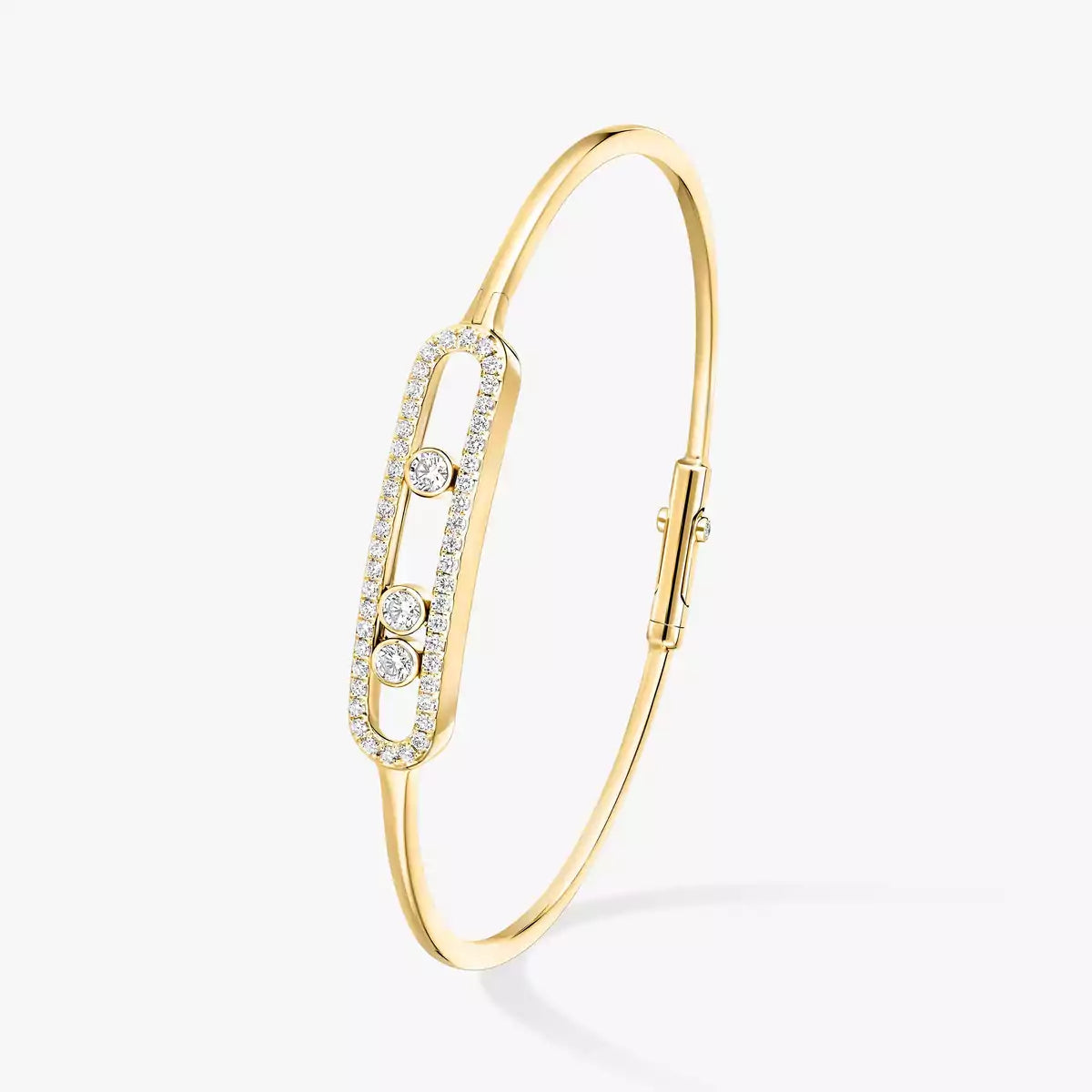 [Vicky]Move Pavé Diamond Bangle Bracelet M
