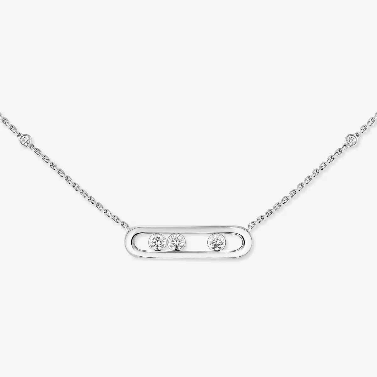 [Vicky] Baby Move Gold Diamond Necklace