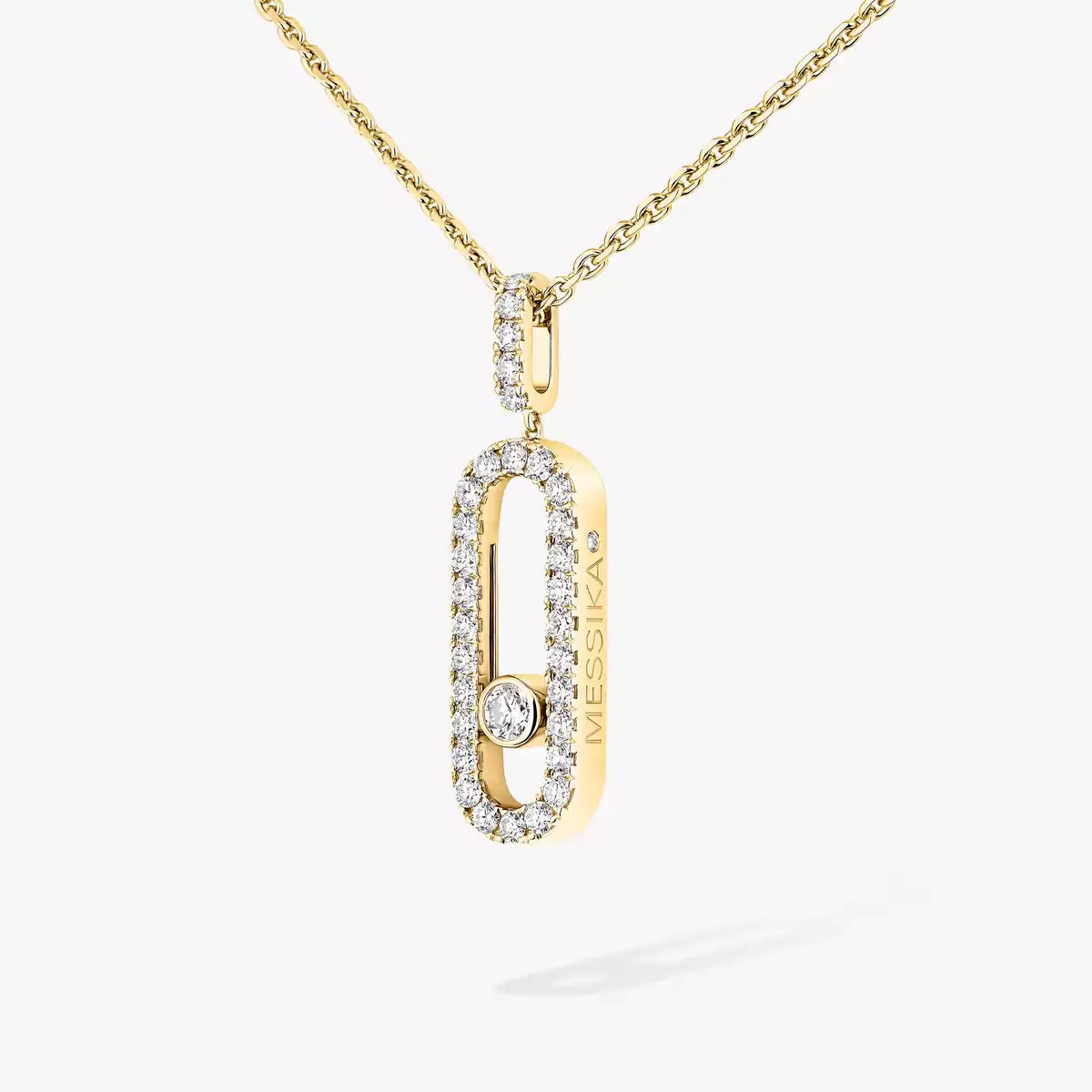 [Vicky]Move Uno Diamond Necklace in Rose Gold