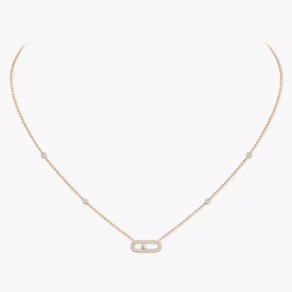 [Vicky]Diamond Necklace Move Uno