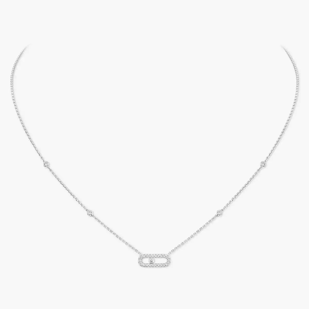 [Vicky]Diamond Necklace Move Uno