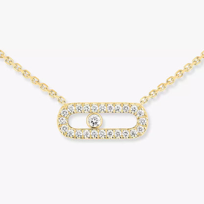[Vicky]Diamond Necklace Move Uno