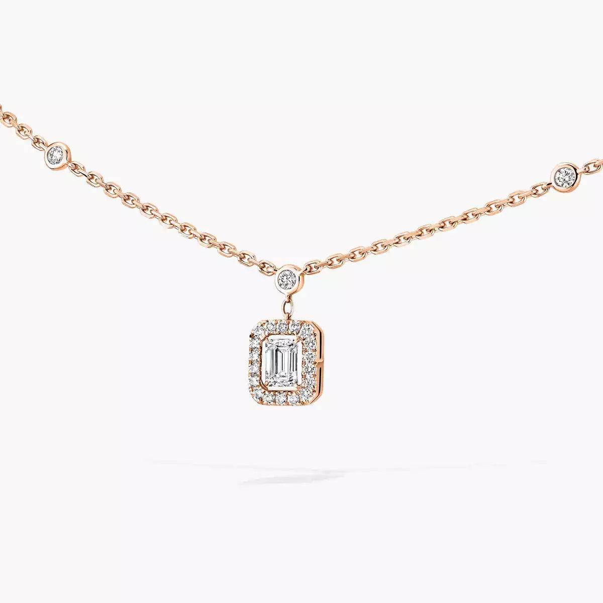 [Vicky]My Twin Diamond Necklace in Silver