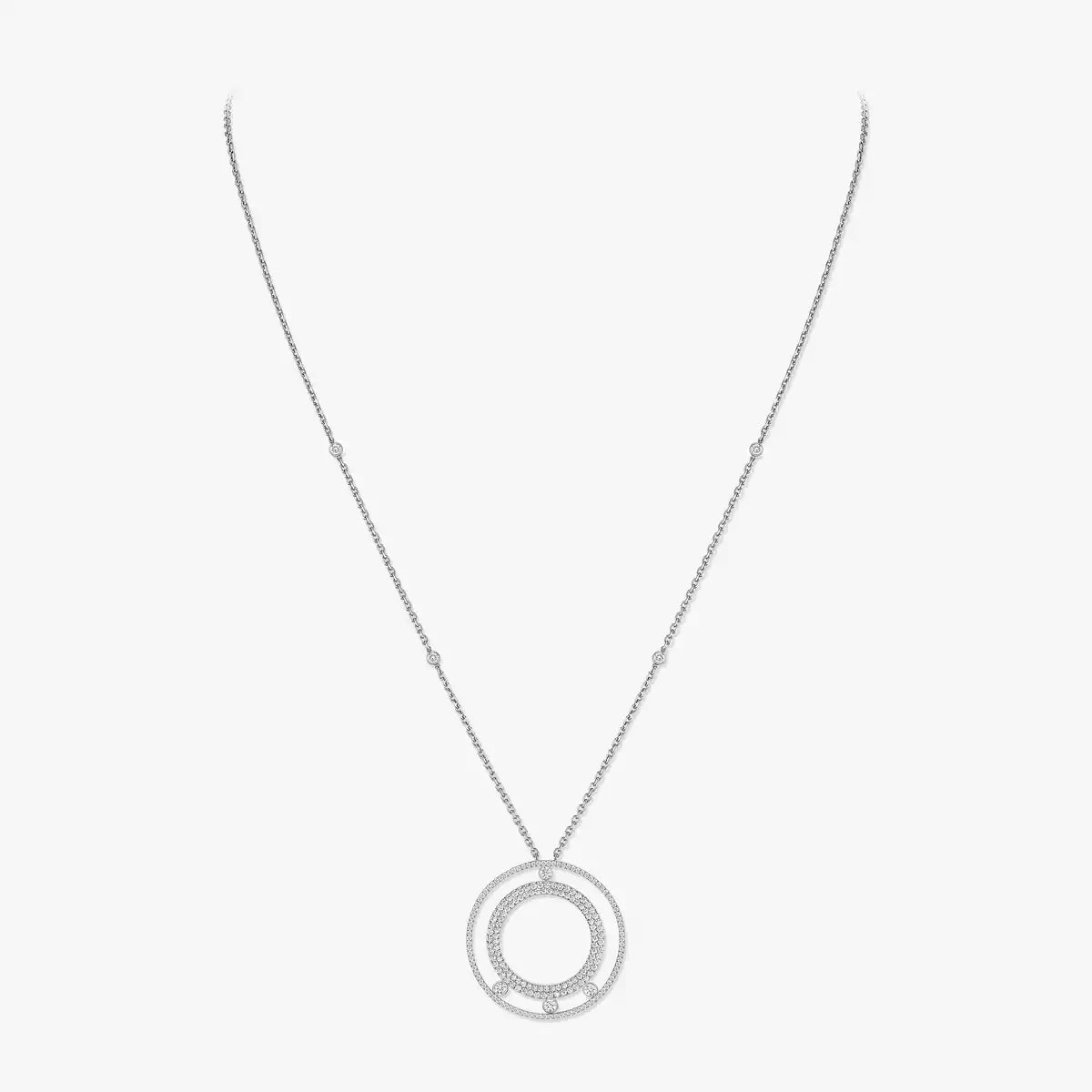 [Royal&Vicky]Move Romane Long Pave_-Set Diamond Necklace