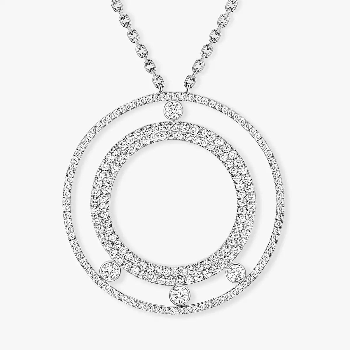 [Vicky]Move Romane Long Pave_-Set Diamond Necklace