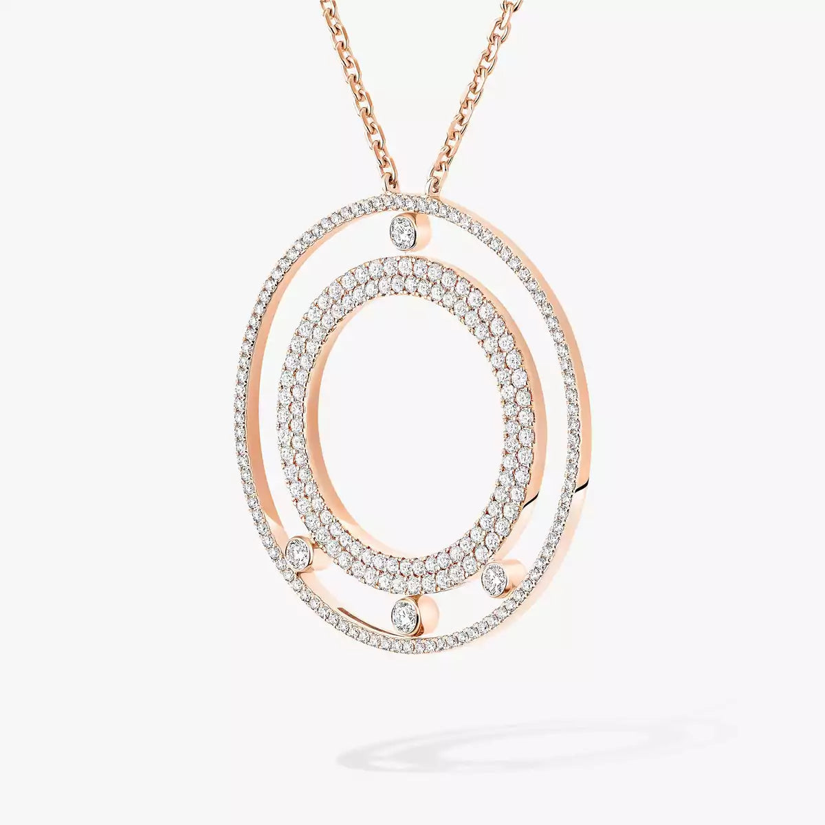 [Royal&Vicky]Move Romane Long Pave_-Set Diamond Necklace