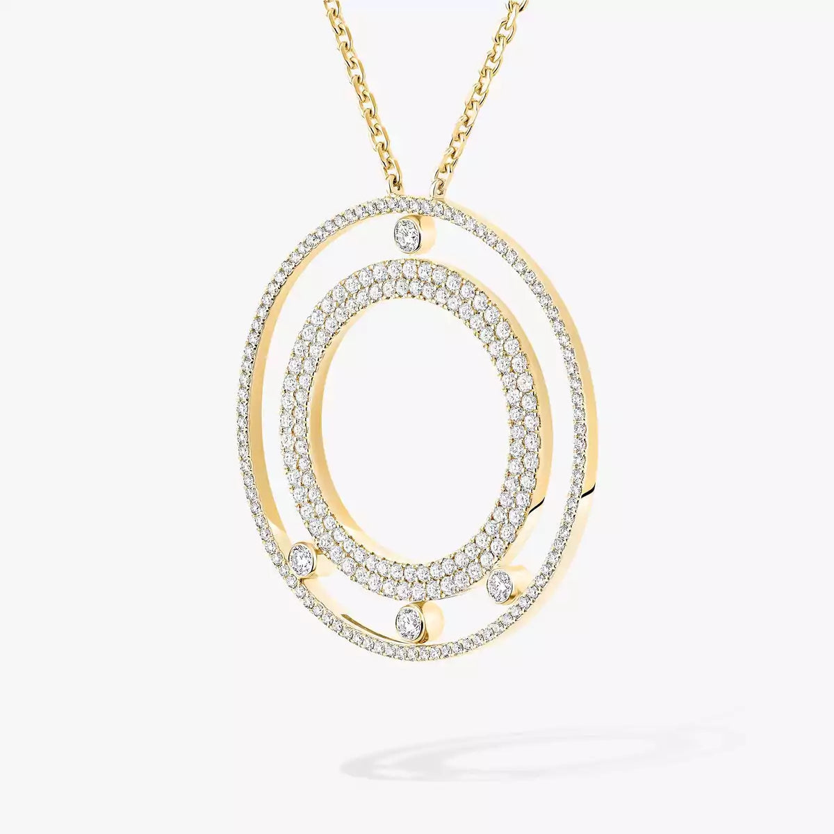 [Vicky]Move Romane Long Pave_-Set Diamond Necklace