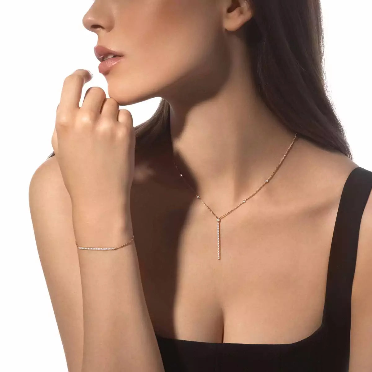 [Vicky]Diamond Thin Bangle 0.15ct My Twin Toi & Moi