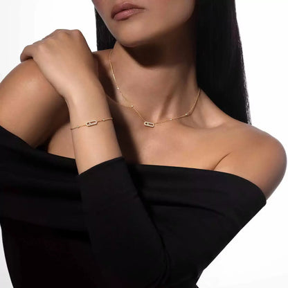 [Vicky]Move Uno Diamond Bracelet