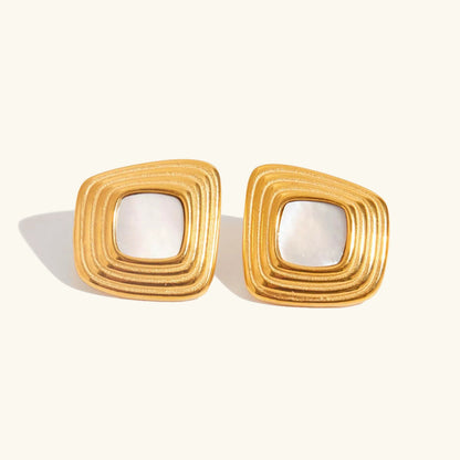 [Royal Vicky]Sylvie Geometric Gold Earrings