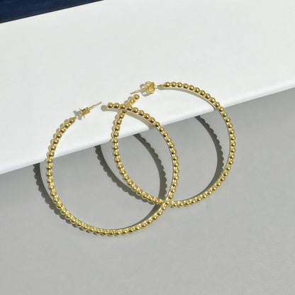 [Vicky] SMOOTH BEAD STUD EARRINGS