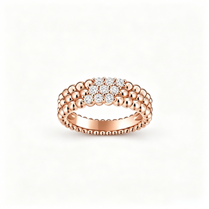 [Vicky] THREE-ROW DIAMOND RING