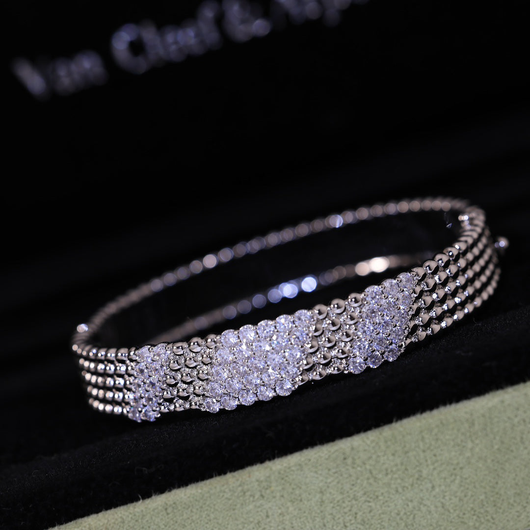 [Vicky]  FIVE-ROW DIAMOND BRACELET