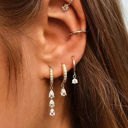 [Royal Vicky]Lacey Diamond Hoops