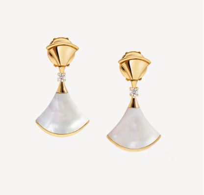 [Vicky]DREAM MOP 1 DIAMOND EARRINGS