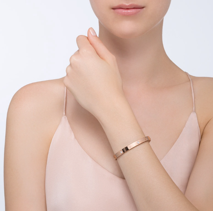 [Vicky] LIEBESARMBAND 6,1 MM 4 DIAMANTEN 