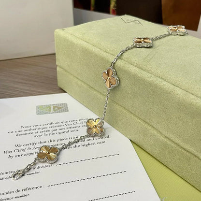 [Vicky] CLOVER 5 MOTIF LASER BRACELET COLLECTION