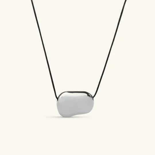 [Royal Vicky]Cord Pebble Pendant