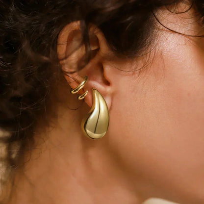[Royal Vicky]Sandra Teardrop Gold Earrings