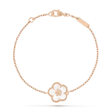 [Royal&Vicky]LUCKY WHITE MOP PLUM BLOSSOM  BRACELET