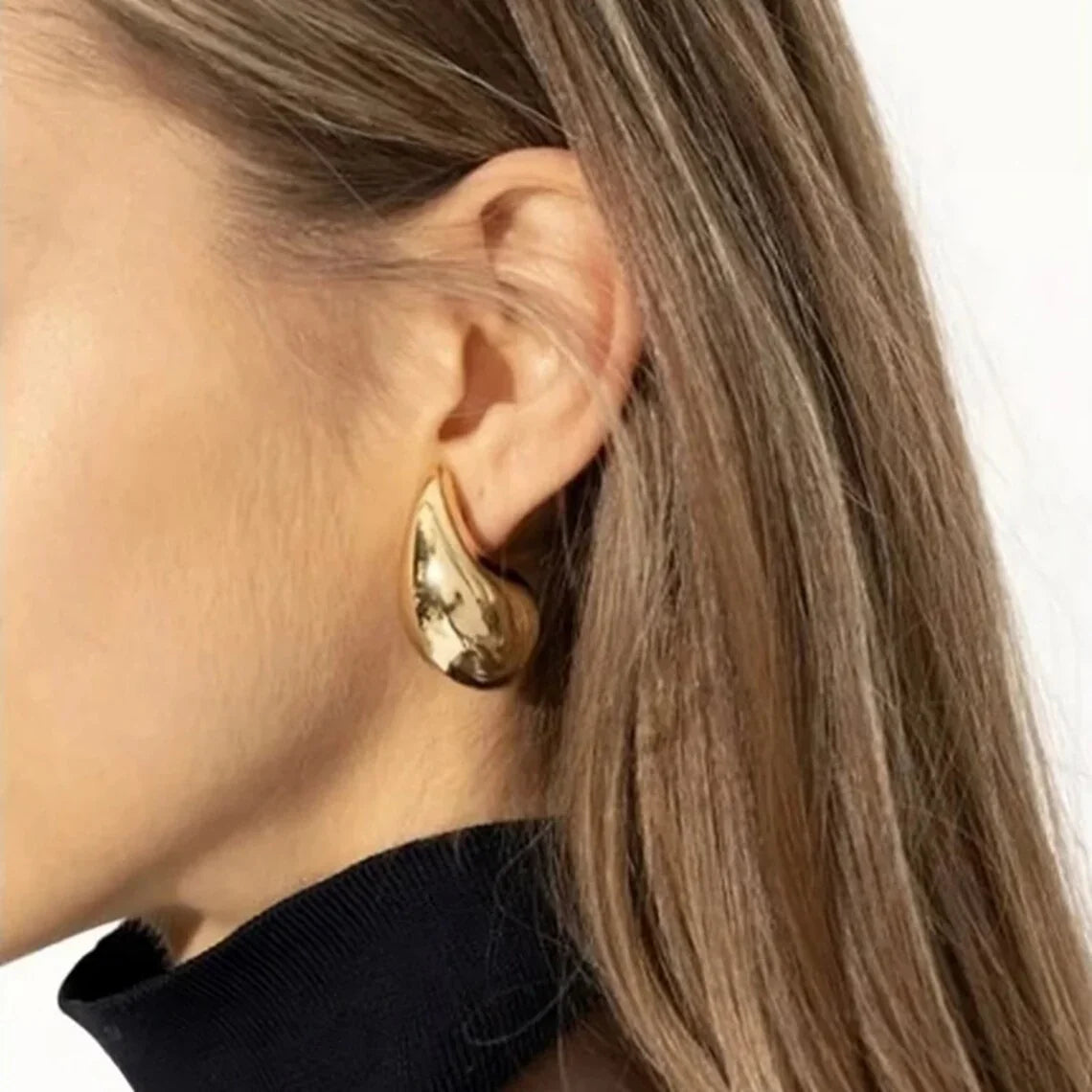 [Royal&Vicky]Sandra Teardrop Goldohrringe