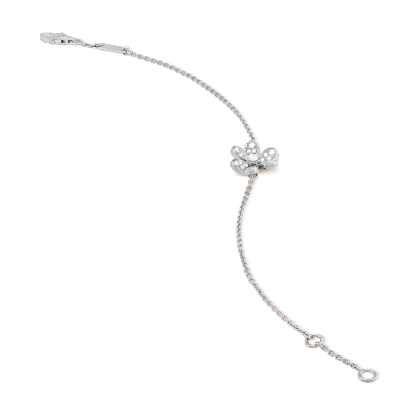[Vicky]FRIVOLE SILVER FLOWER DIAMOND BRACELET