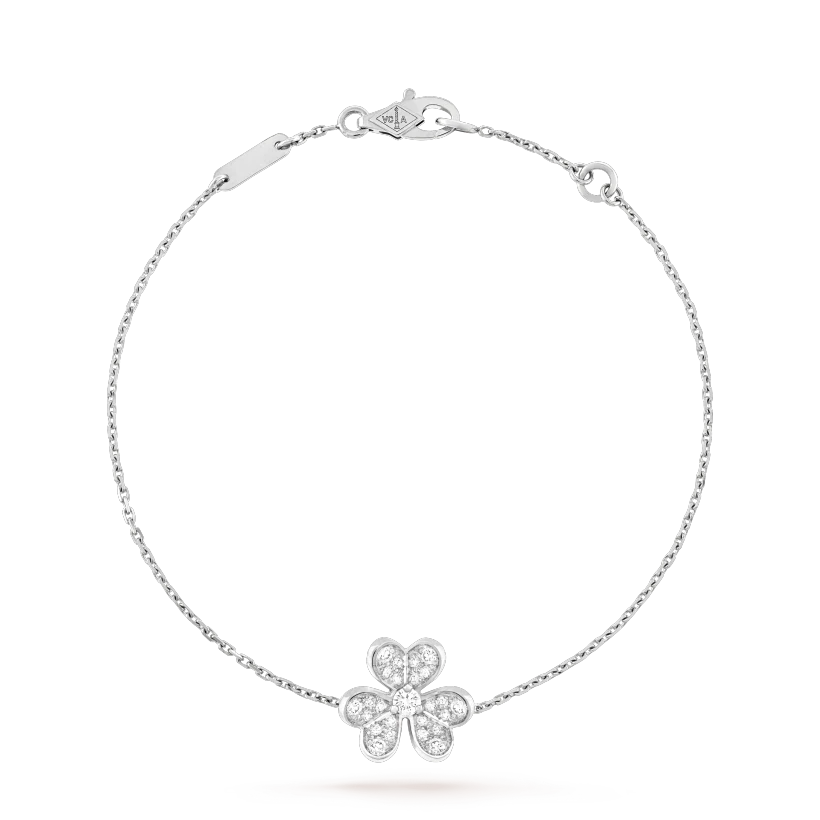 [Vicky]FRIVOLE SILVER FLOWER DIAMOND BRACELET