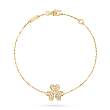 [Royal&Vicky]FRIVOLE GOLD FLOWER DIAMOND BRACELET