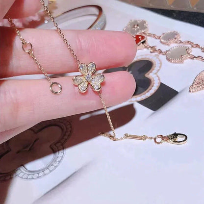 [Vicky]FRIVOLE GOLD FLOWER DIAMOND BRACELET