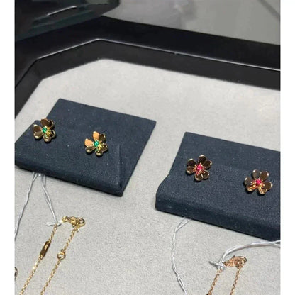 [Vicky]FRIVOLE  FLOWER PINK EARRINGS