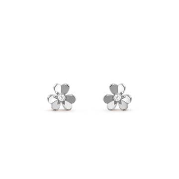 [Royal&Vicky]FRIVOLE MINI SILVER FLOWER EARRINGS