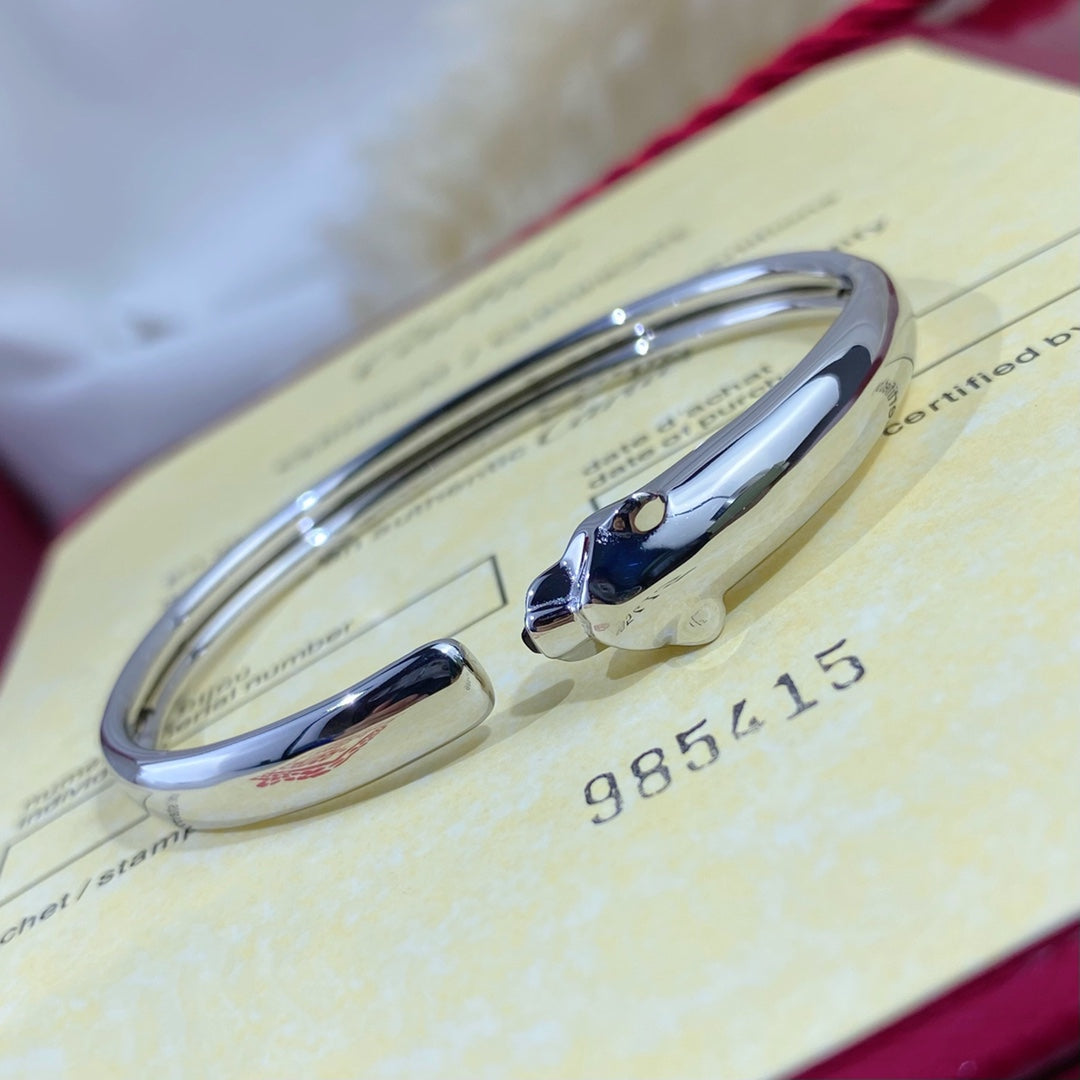 [Vicky] PANTHERE SILBER OFFENES ARMBAND
