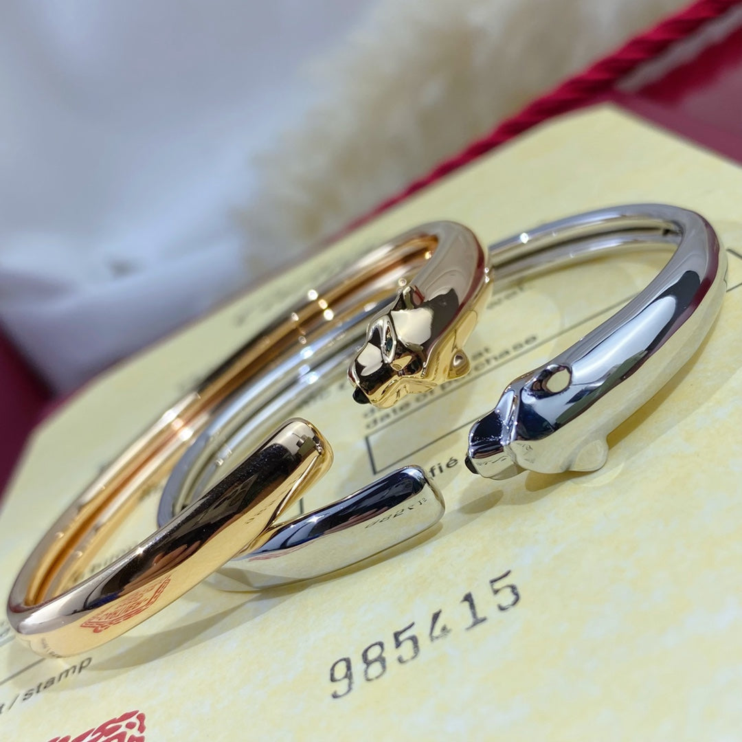 [Vicky] PANTHERE SILBER OFFENES ARMBAND