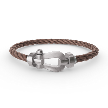 [Vicky]FORCE GROSSES HUFEISENARMBAND OHNE DIAMANT SILBER