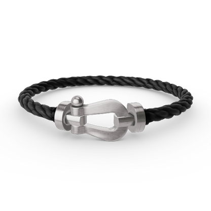 [Vicky]FORCE GROSSES HUFEISENARMBAND OHNE DIAMANT SILBER