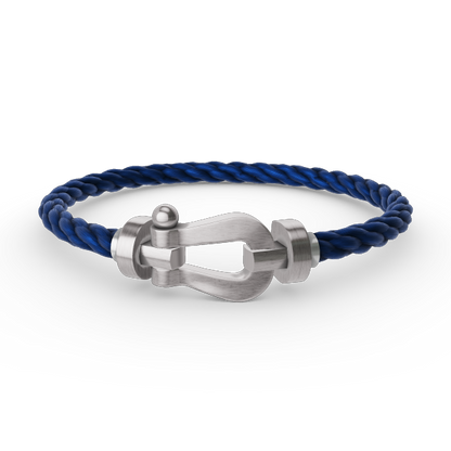 [Vicky]FORCE GROSSES HUFEISENARMBAND OHNE DIAMANT SILBER