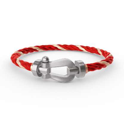 [Vicky]FORCE GROSSES HUFEISENARMBAND OHNE DIAMANT SILBER