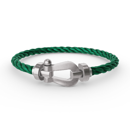 [Vicky]FORCE GROSSES HUFEISENARMBAND OHNE DIAMANT SILBER