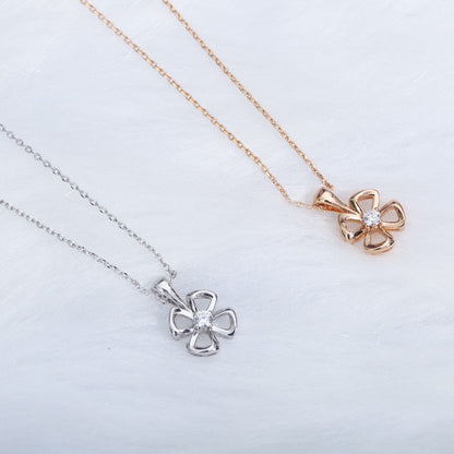 [Vicky]FIOREVER NECKLACE DIAMOND CENTER
