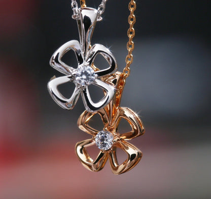 [Vicky]FIOREVER NECKLACE DIAMOND CENTER