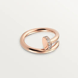 [Vicky]JUSTE RING 2.65MM PINK GOLD DIAMOND – Royal Vicky Jewelry