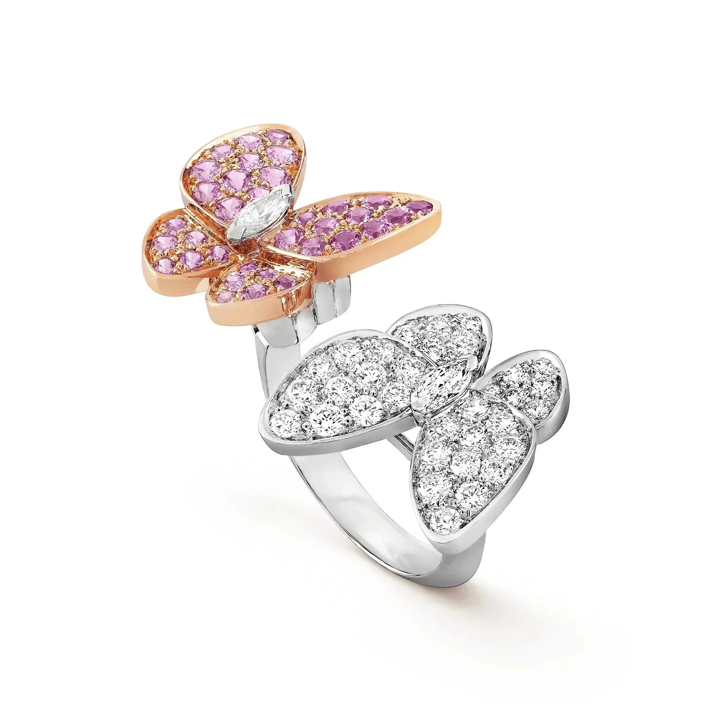 [Vicky]ZWILLINGS-SCHMETTERLINGS-DIAMANTRING